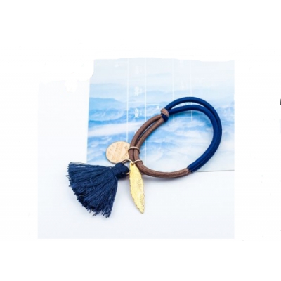 high quality women accessories double color tassels hair ties